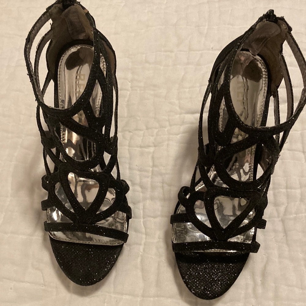 Report Black sparkle 4 inch heels